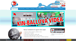 Desktop Screenshot of kin-ball.cz