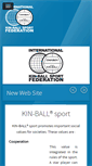 Mobile Screenshot of kin-ball.com
