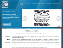 Tablet Screenshot of kin-ball.com
