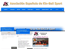 Tablet Screenshot of kin-ball.es