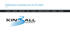 Desktop Screenshot of kin-ball.qc.ca