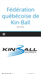 Mobile Screenshot of kin-ball.qc.ca
