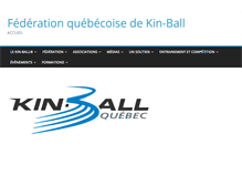 Tablet Screenshot of kin-ball.qc.ca